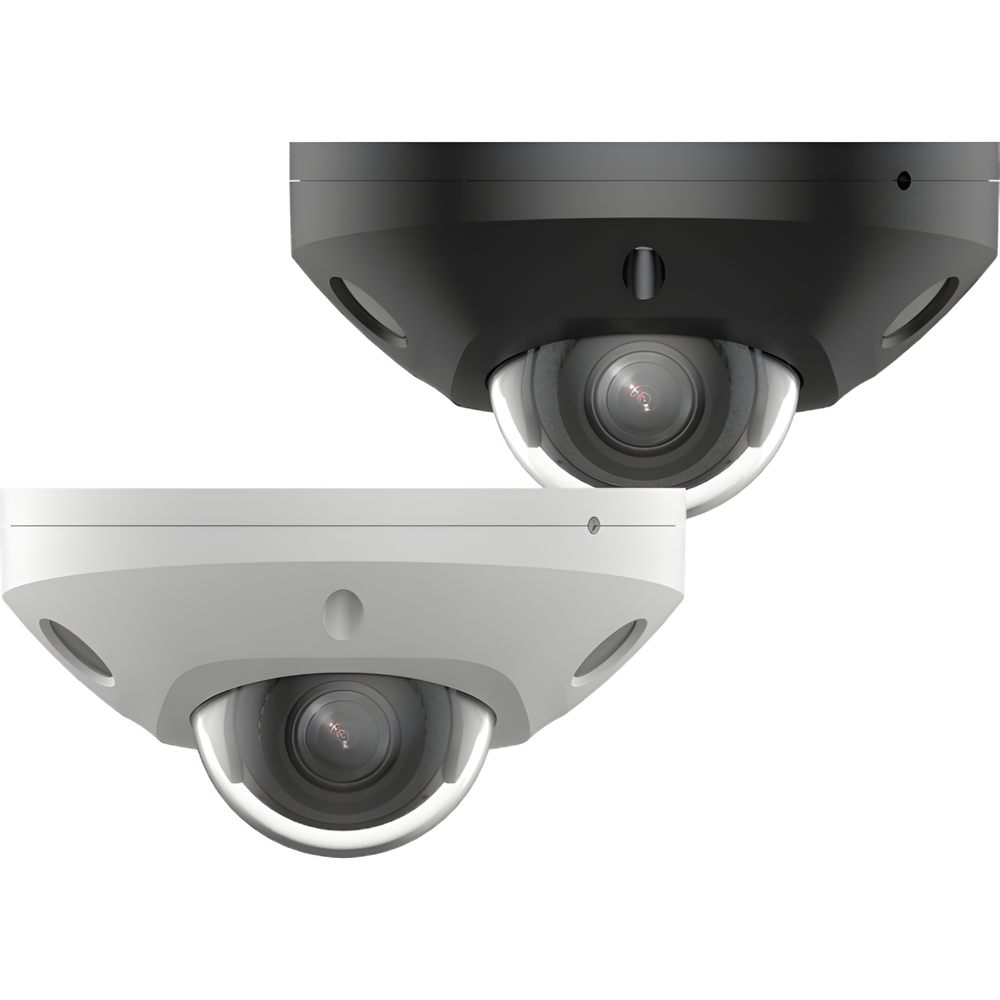 [Dual Light + 2 Micrófonos Integrados] Mini Domo IP 6 Megapixel / Lente 2.8 mm / 30 mts Luz Blanca + 30 mts IR / ACUSENSE / Exterior IP67 / IK8 /  WDR 120 dB / PoE / ONVIF / Micro SD / ACUSEEK