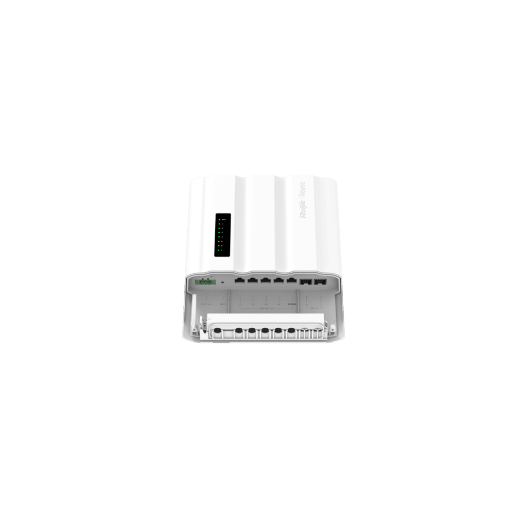 Switch Outdoor Capa 2 / 7 Puertos Gigabit + 2 SFP / PoE/PoE+/PoE++ 60W / IP65 / ERPS / Gestión Cloud / 14 Gbps