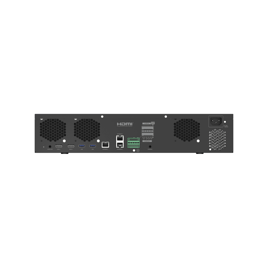 NVR de  64 canales / 8K / Hasta 8 Discos Duros / H.265 & Wisestream / Wisenet P2P / Soporte RAID 5/6