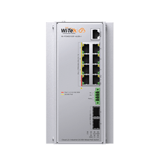 Switch Industrial Administrable Gigabit con 2 Puertos PoE bt + 6 Puertos PoE af/at o 24 V Pasivo + 2 SFP Gigabit, 240 W