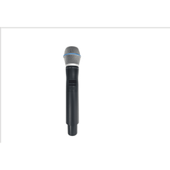 Micrófono Mano Inalámbrico EP-59H | Rango Frecuencia 470-510MHz, 540-590MHz, 640-690MHz, 807-830MHz | Potencia Salida ≥10dBm | Autonomía >10 Horas | Mute Automático por Caída | Display OLED | 7 Niveles Potencia Aju