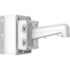 Montaje de Esquina con Caja de Conexión para Domos PTZ epcom y HIKVISION / Fabricado con Aleación de Aluminio y Acero
