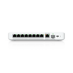 USW Flex 2.5G Switch de 8 Puertos 2.5GbE, con un Puerto de Enlace Ascendente Combinado RJ45/SFP+ de 10 GbE, Incluye Adaptador ca/cc