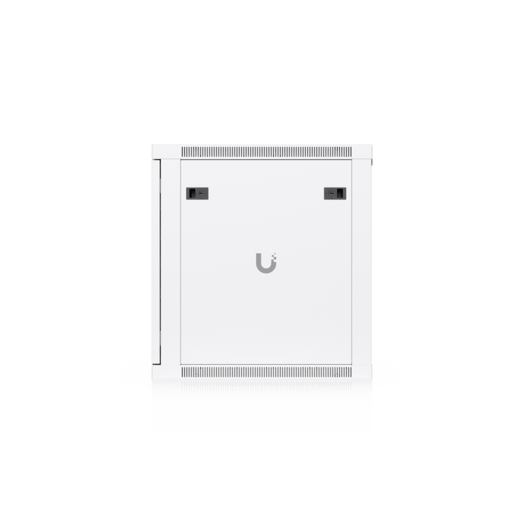 UACC Rack Cabinet 12U (598 x 600 mm) - Gabinete Cerrado para Montaje en Pared con Puerta Frontal Perforada, Totalmente Ensamblado con Ventiladores Integrados y Paneles Removibles