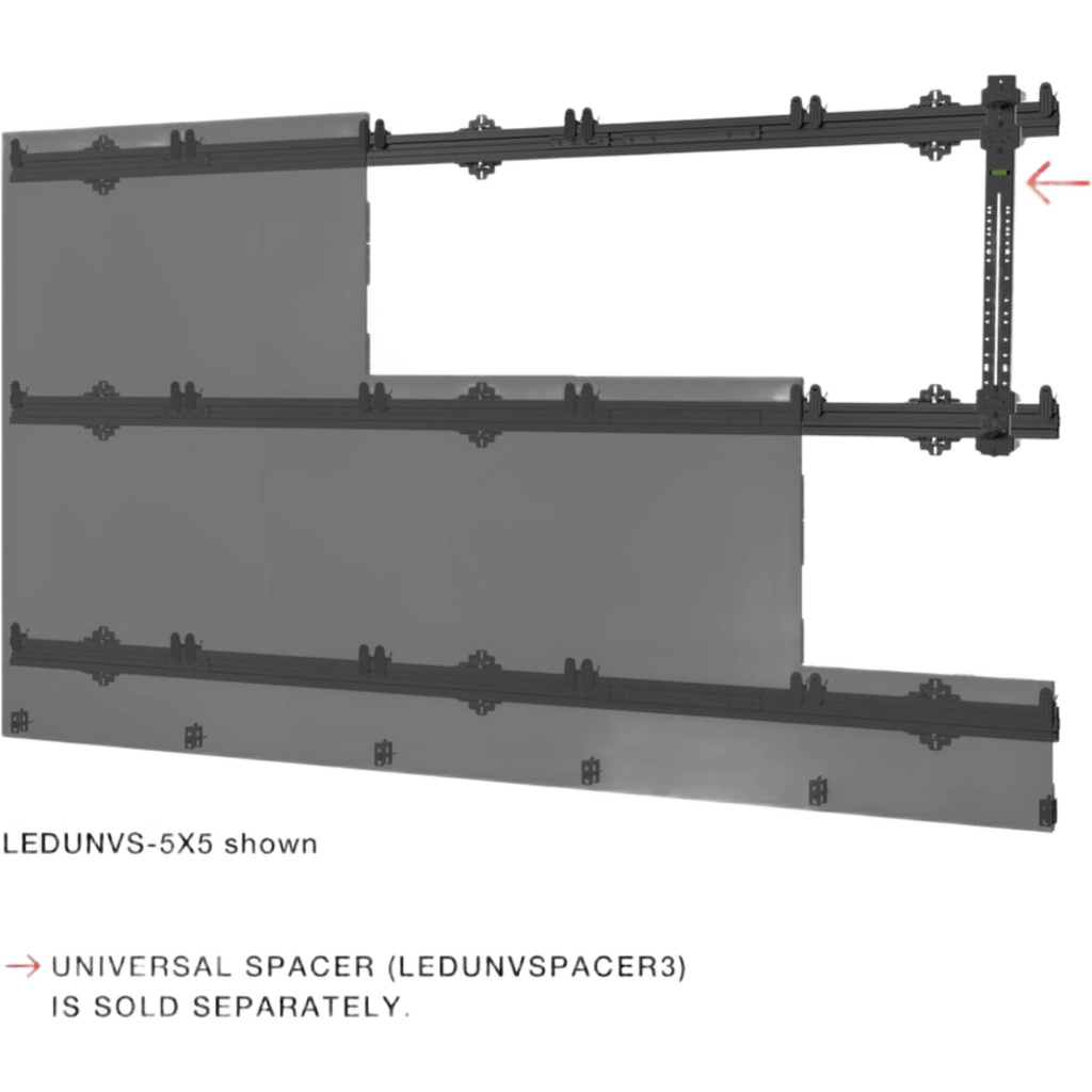 Kit Videowall LED Full HD (1920 x 1080) / Pitch 1.5 COB / 3.00 x 1.69 metros / Diagonal 135" / Entrada HDMI / incluye montaje de pared Peerless-AV SEAMLESS