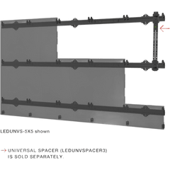 Kit Videowall LED Full HD (1920 x 1080) / Pitch 1.5 COB / 3.00 x 1.69 metros / Diagonal 135" / Entrada HDMI / incluye montaje de pared Peerless-AV SEAMLESS