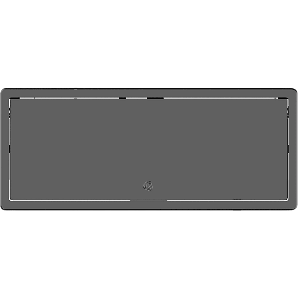 Table In-Surface Connectivity Box | 4 Módulos | Diseño Minimalista | Instalación desde Arriba | Negro-RAL 9011 | 242 x 99.5 x 113 mm (9.52 x 3.91 x 4.45 in)