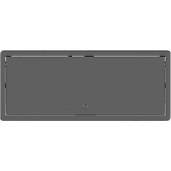Table In-Surface Connectivity Box | 4 Módulos | Diseño Minimalista | Instalación desde Arriba | Negro-RAL 9011 | 242 x 99.5 x 113 mm (9.52 x 3.91 x 4.45 in)