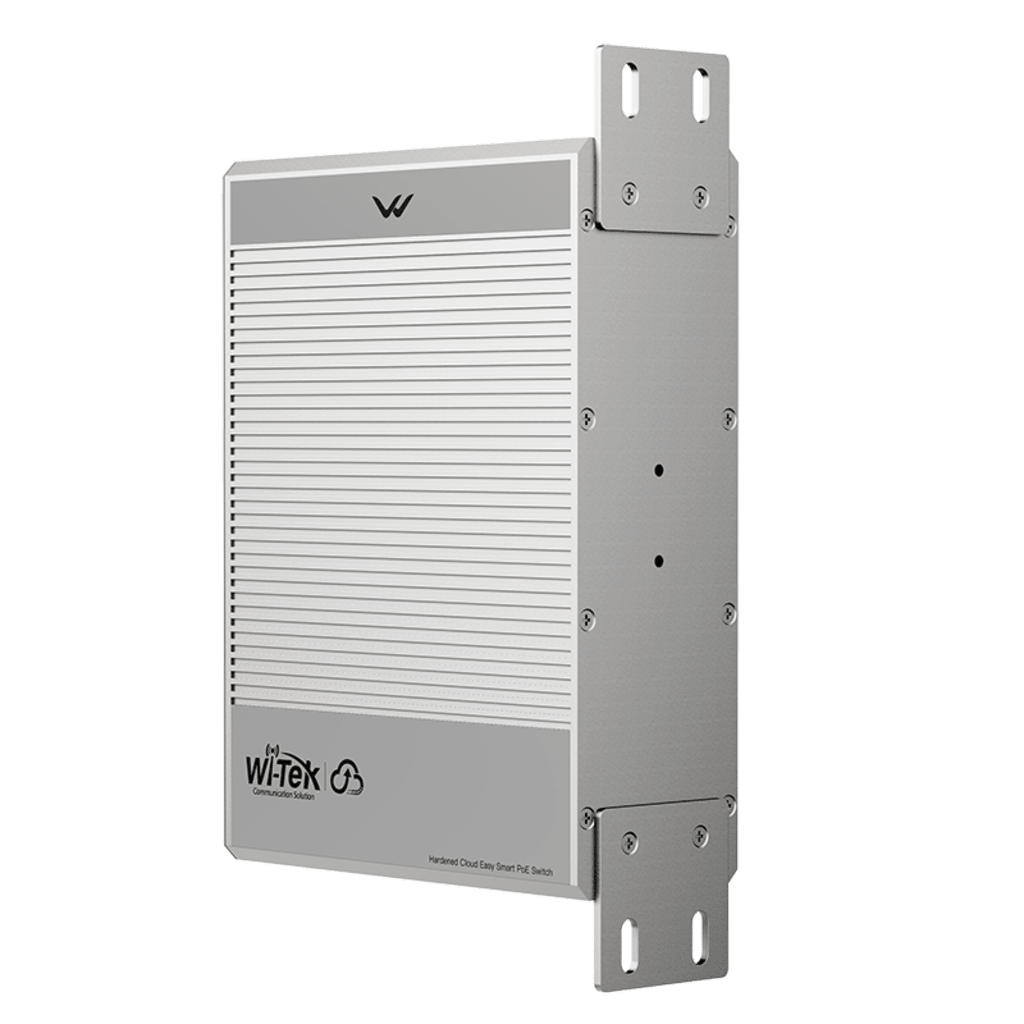 Switch Industrial PoE / 4 Puertos Gigabit PoE++ (802.3bt) / 1 Puerto Gigabit + 1 SFP / Alimentación DC 12-57V / Fanless / DIN-Rail / -30°C a 65°C / 55W-300W Budget PoE