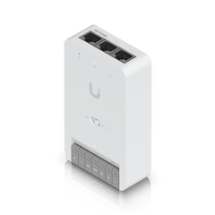 Centro de Control de Acceso Compacto Ubiquiti UniFi / Terminal de Bloqueo 12V / Entradas Adicionales Sensor y Botón / Alimentación PoE++ / Conexión para Dos Lectores o Cámaras / Uso Interior