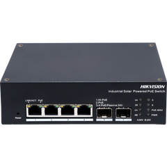 Switch Industrial con UPS / Administrable Gigabit / 3 Puertos Gigabit PoE+ (30 W) + 1 Puertos Gigabit PoE++ (90 W) / 2 Puertos SFP / 120 W Total / 48 a 57 VCD / Ideal para Proyectos / 300 Metros de Distancia