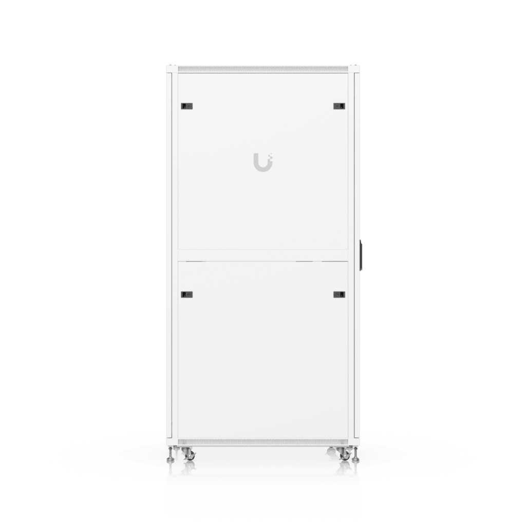 UACC Rack Cabinet 42U (600 × 1000 mm) – Gabinete de Piso Totalmente Ensamblado con Ventiladores Integrados, Paneles Removibles, Ruedas con Seguro y Puerta Frontal de Vidrio Templado