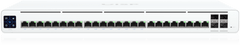 UISP Switch Pro – Switch PoE de 220 W (27 V) con 24 Puertos GbE, 16 Puertos PoE Pasivo 27 V y 4 Puertos SFP+ 10G