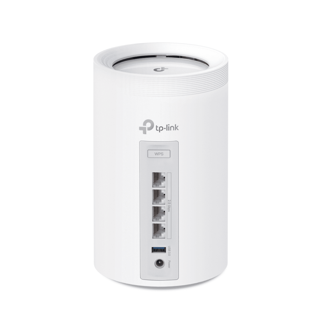 KIT 3 Routers Inalámbrico MESH Interior para Hogar / Triple Banda Wi-Fi 7 BE9300 Mbps / 2 Puerto 2.5 Gigabit WAN/LAN / 4 Antenas Internas / Operación Multi-Link MLO / Administración Mediante la App Deco (iOS, Android) / HomeShield