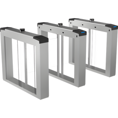Torniquete Quick Pass Central / Reconocimiento Facial y Lectores de Tarjeta Incluidos / Bidireccional / 5,000,000 MCBF / 4 Pares de dToF / Carriles Seleccionables de 65 o 90 cms (aletas de acrilico no incluidas) / Requiere Torniquetes Laterales