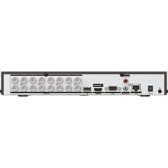 DVR 16 Canales TURBOHD + 16 Canales IP / 8 Megapixel (4K) / Audio Bidireccional / ACUSENSE / Audio Bidireccional / 1 Bahía de Disco Duro / Salida de Video en Full HD / H.265+