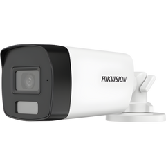 [Dual Light + ColorVu] Bala TURBOHD 3K (5 Megapixel) / Lente 2.8 mm / 40 mts IR + 40 mts Luz Blanca  / Gran Angular 104.5° / Exterior IP67 / Micrófono Integrado / dWDR / 4 Tecnologías