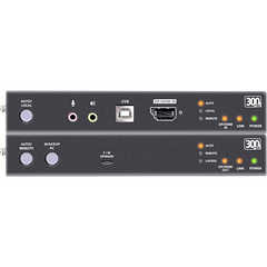 Extensor KVM Óptico USB True 4K | DisplayPort-HDMI | 300 m (984.3 ft) | Resolución 4K @ 60 Hz 4:4:4 | HDR10 | RS-232 | USB 2.0 | Audio Estéreo y Embebido | SFP+ 10 Gbps