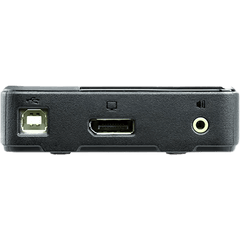 Switch KVM DisplayPort | 2 Puertos USB | Resolución 4K UHD (3840x2160 @ 60 Hz) y 4K DCI (4096x2160 @ 60 Hz) | DisplayPort 1.2 y HDCP | Audio 2.1 con HD Audio | Multiplataforma Windows, Mac, Sun, Linux | Selección por Hotkey, Mouse o Selector