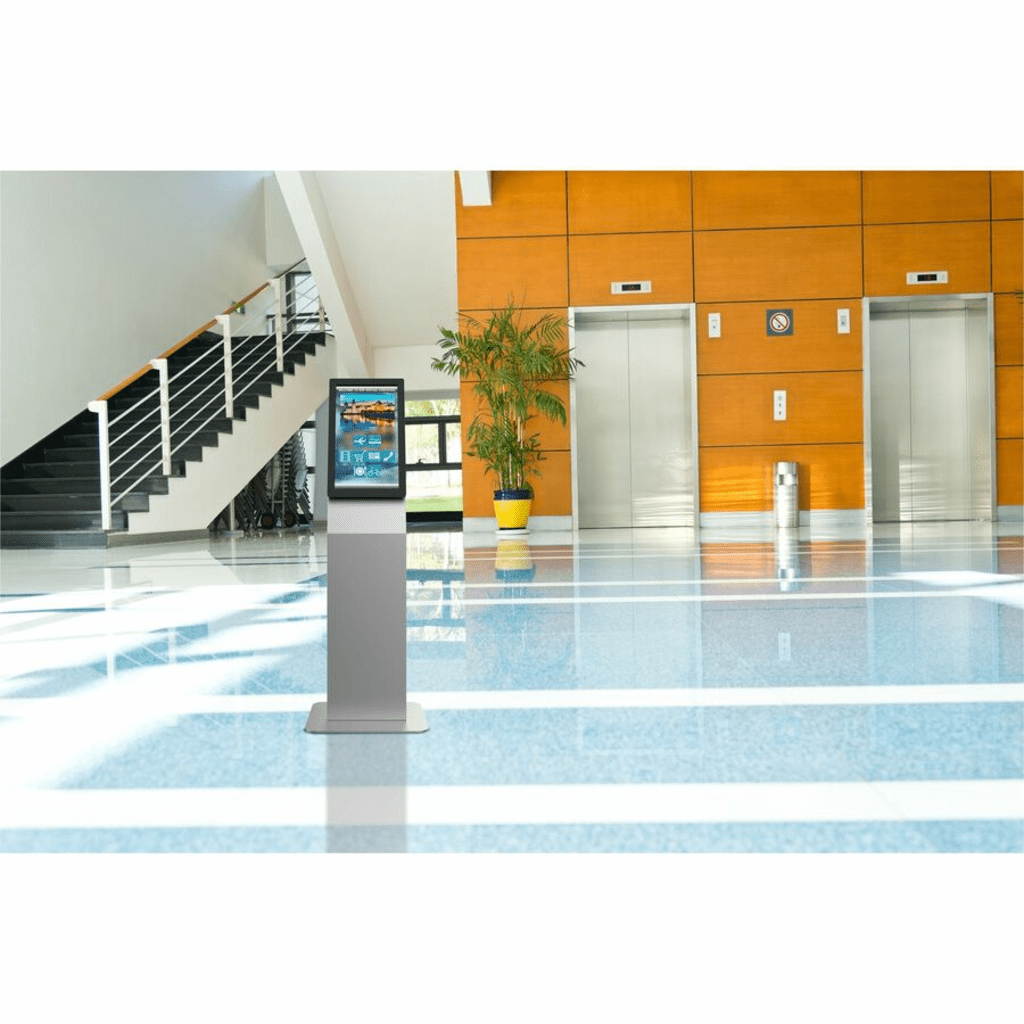 Montaje tipo Kiosko Para Pantallas Indoor Peerless-AV / Base Rectangular / Puertas con Seguridad / Gestión Interna de Cables / Compatible con formato VESA 100x100 a 200x200 (pantalla no incluida)