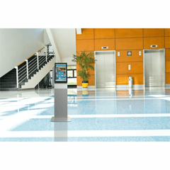 Montaje tipo Kiosko Para Pantallas Indoor Peerless-AV / Base Rectangular / Puertas con Seguridad / Gestión Interna de Cables / Compatible con formato VESA 100x100 a 200x200 (pantalla no incluida)