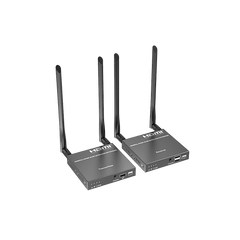Extensor Inalámbrico HDMI| Con KVM | 4K@60Hz 4096x2160 | Tecnología ipcolor | Banda 5G 5.18-5.24 GHz | Distancia 50 m | Conexión de Hasta 1 a 4