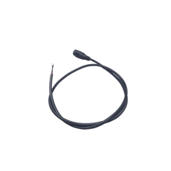 Cable con Conector Macho (Pigtail) / Forro Negro | Alimentación para Vcc con Puntas Libres | Polarizado | Largo 22 cm (8.66 Pulgadas) | Calibre 22AWG.