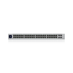 USW-48 — Switch Layer 2 de 48 Puertos GbE + 4 Puertos SFP con Diseño Fanless para Funcionamiento Totalmente Silencioso