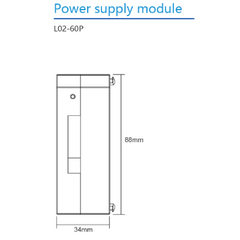 Módulo de Fuente para PLC L02 / Entrada 100-240VAC 50/60Hz / Salida 24VDC 2A 48W / Para PLCs L02 de Coolmay