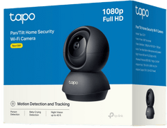 Cámara de Seguridad Interior Wi-Fi 360°, 1080p Full HD, Visión Nocturna 12 m, Detección IA Personas y Llanto de Bebé, Audio Bidireccional, Compatible Alexa y Google Home, Almacenamiento microSD 512 GB