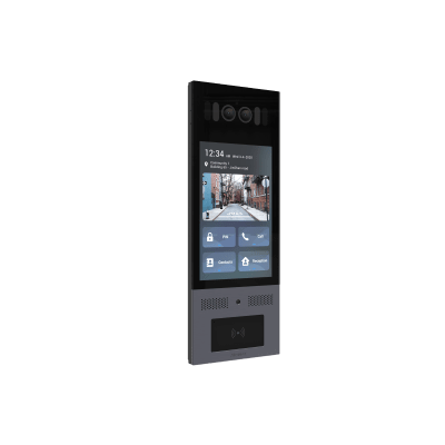 Frente de Calle Antivandálico IK10 / Incluye montaje / Administración 100% en la Nube / Notificación a APP / Llamada Telefónica / ANDROID / SIP / ONVIF /Reconocimiento Facial / QR y PIN para Visitas / IP66 / Bluetooth / NFC