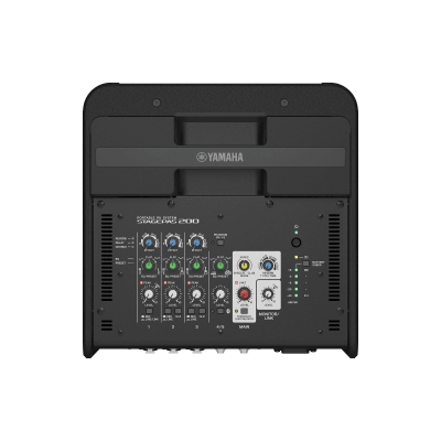 Sistema de Audio Portátil 180w | Altavoz 8" Coaxial | Consola de 5 canales | compatible con app Stagepas Controller | Incluye Batería Recargable