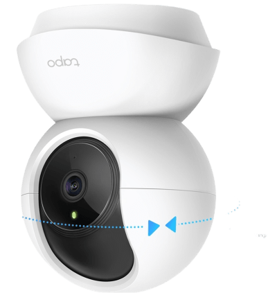 Cámara de Seguridad Wi-Fi Pan/Tilt, 2K Definition, Visión Nocturna 30 pies, 360° Horizontal, 114° Vertical, Detección de Movimiento, Audio Bidireccional, Alarma Sonora/Lumínica, MicroSD 256GB, Modo Privacidad