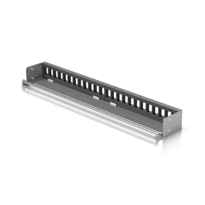 UACC Rack Patch Panel Blank 24 Puertos – Panel Patch Keystone 1U con Barra de Gestión de Cables y Estética Uniforme
