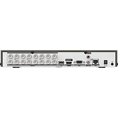 DVR 16 Canales TURBOHD + 16 Canales IP / 8 Megapixel (4K) / Audio Bidireccional / ACUSENSE / Audio Bidireccional / 1 Bahía de Disco Duro / Salida de Video en Full HD / H.265+
