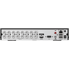 DVR 16 Canales TURBOHD + 8 Canales IP / 5 Megapixel Lite - 3K Lite / Audio de Dos Vías por Coaxitron / ACUSENSE (Evita falsas alarmas) / 1 Bahía de Disco Duro / Salida de Video en Full HD