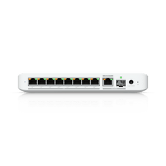 USW Flex 2.5G PoE Switch de 8 Puertos 2.5GbE PoE++, con un Puerto de Enlace Ascendente Combinado RJ45/SFP+ de 10 GbE (No incluye Adaptador ca/cc)