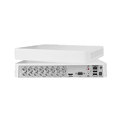 DVR 16 Canales TurboHD + 2 Canales IP / 2 Megapixel (1080p) Lite / Acusense Lite (Evita Falsas Alarmas) / Audio por Coaxitron y Bidireccional / 1 Bahía de Disco Duro / H.265+ / Salida de Video Full HD