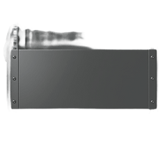 Panel de Rack 19 Pulgadas 2 UR / Tapa Ciega / Acero Dulce / Negro RAL 9005 / 2.66 mm Espesor / Para Gabinetes y Racks Abiertos