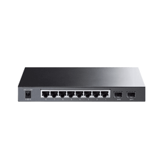 Switch PoE JetStream SDN Administrable 8 puertos 10/100/1000 Mbps + 2 puertos SFP, 8 puertos PoE, 61W, administración centralizada OMADA SDN