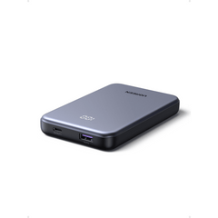 Power bank Ultradelgado  10000mAh / 20W Máximo / Puerto USB-C PD3.0 PPS / Puerto USB-A 22.5W / Batería Polímero de Litio / Pantalla Digital / Carga Rápida 3 Horas / Protocolos Múltiples / Protección