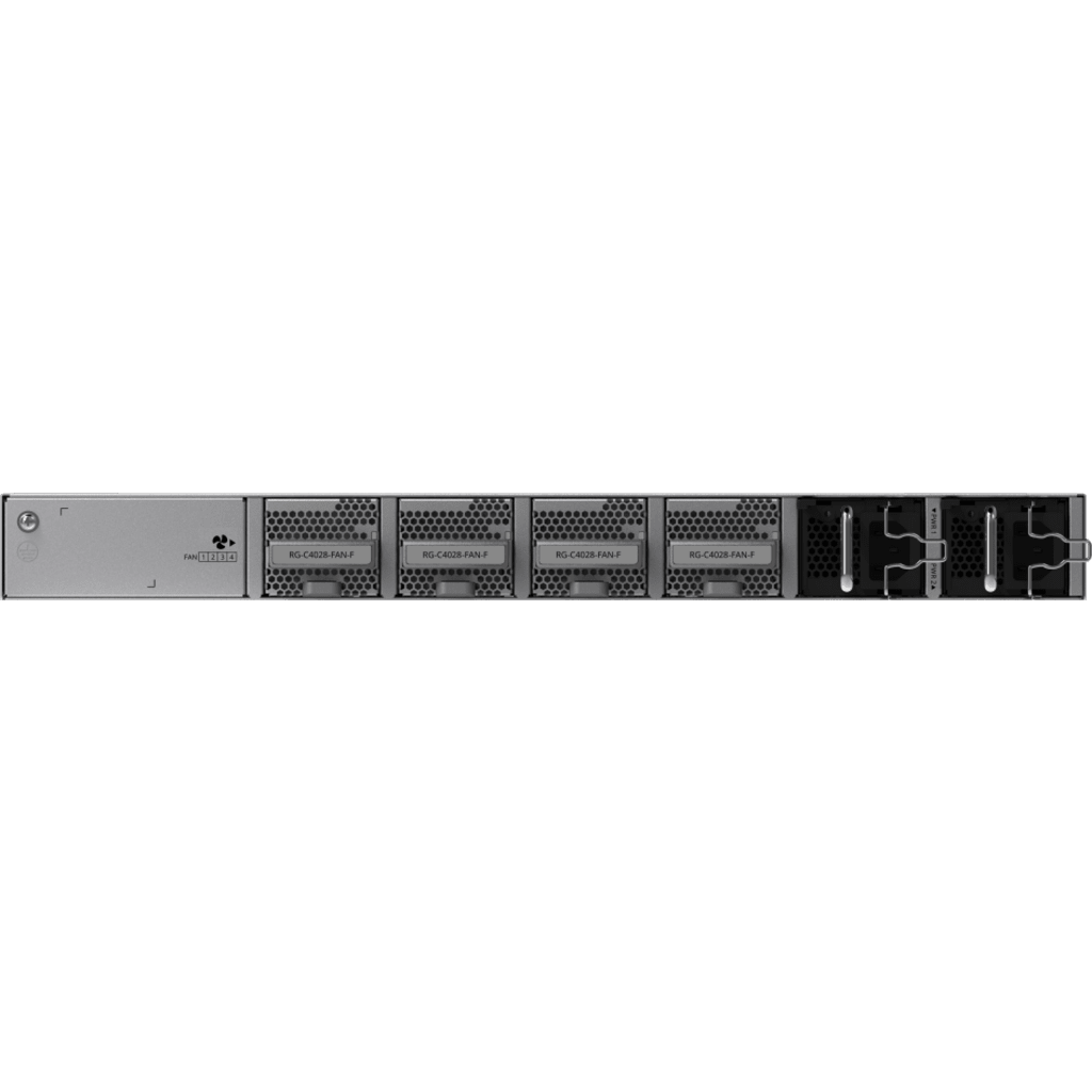 Switch 10G / 12 Puertos SFP+ 1G/2.5G/10G / 4 Puertos SFP28 10G/25G / 2 Puertos QSFP+ 40G / Capacidad 600 Gbps / Reenvío 446.4 Mpps / CPU Quad Core ARMv8 Cortex-A72 / 1 RU / Alimentación AC / Línea Cybrey