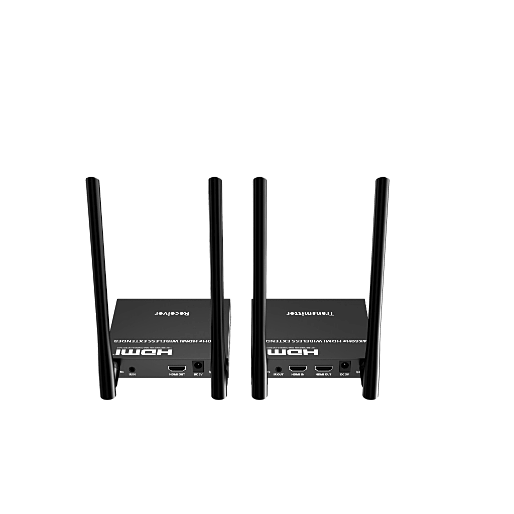 Kit Extensor Inalámbrico HDMI | 4K@60Hz 4096x2160 | Tecnología ipcolor STREAM | Banda 5G 5.18-5.24 GHz | Distancia 50 m | Conexión de Hasta 1 a 4