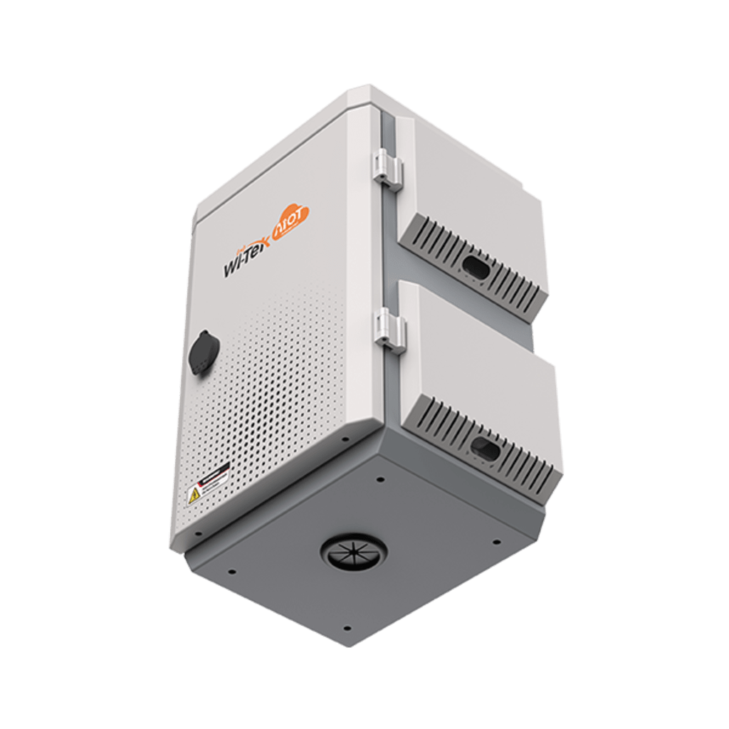 Gabinete de Acero Ventilado para Exterior 180 x 340 x 160 mm con Rieles DIN y 4 Placas Laterales para Montaje de Equipos por Fuera