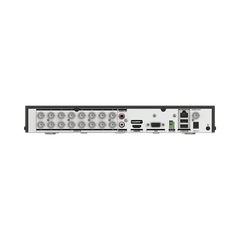 DVR 16 Canales TURBOHD + 16 Canales IP / 8 Megapixel (4K) / Audio Bidireccional/ ACUSENSE / 1 Bahía de Disco Duro / Salida de Video en 4K / H.265+