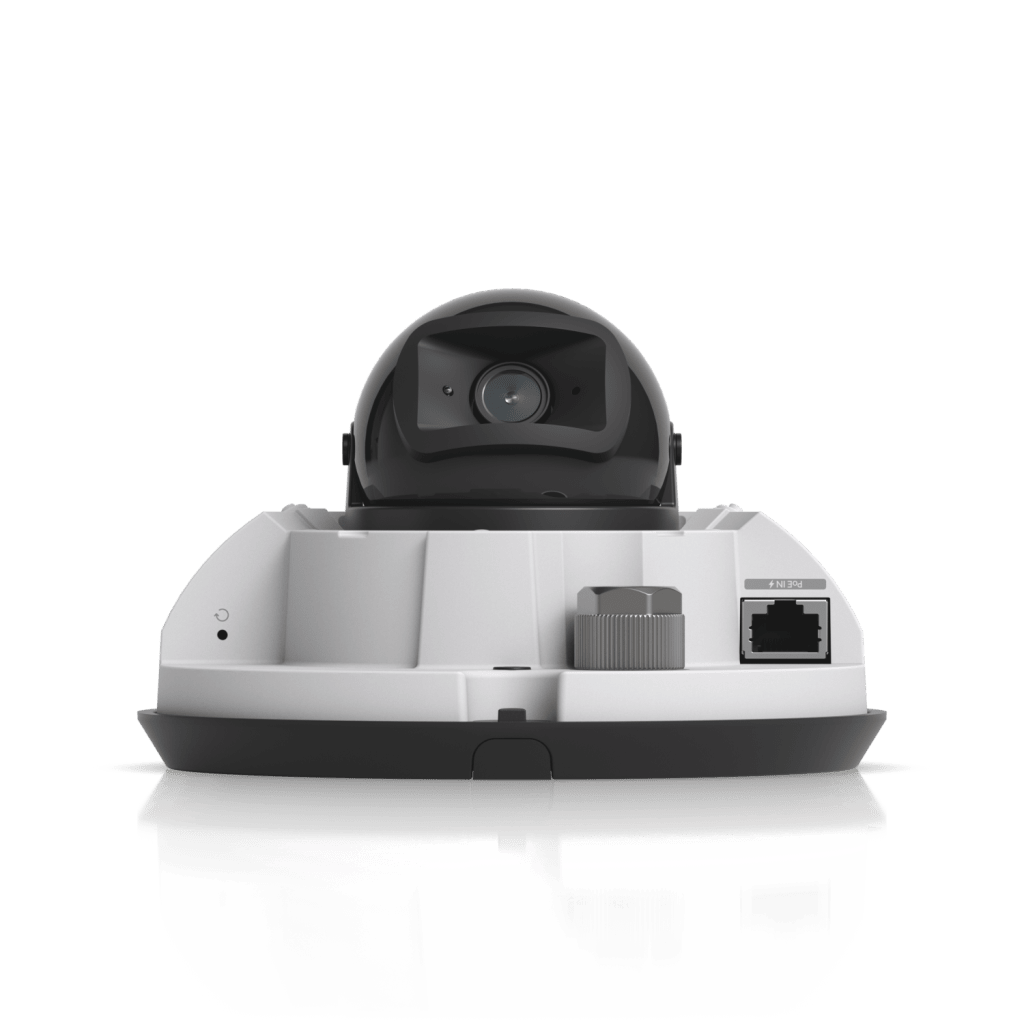 UniFi G6 Dome – Cámara 4K Antivandálica y Todo Clima con Sensor de 8 MP (1/1.8”), Motor de IA Multi-TOPS y Visión Nocturna Infrarroja de Largo Alcance