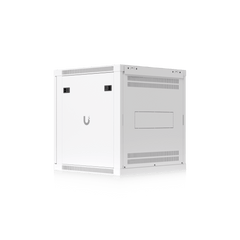 UACC Rack Cabinet 12U (598 x 600 mm) - Gabinete Cerrado para Montaje en Pared con Puerta Frontal de Vidrio Templado, Totalmente Ensamblado con Ventiladores Integrados y Paneles Removibles
