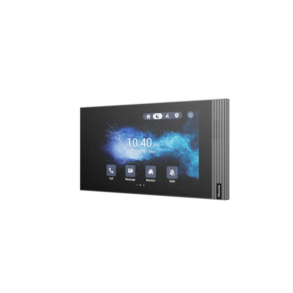 MONITOR INTERIOR LINUX PARA VIDEOPORTERO IP / PANTALLA TÁCTIL 7 PULGADAS / WIFI 6 / POE / SIP / 8 ENTRADAS DE ALARMA / INSTALACIÓN HORIZONTAL O VERTICAL / COLOR GRIS OSCURO