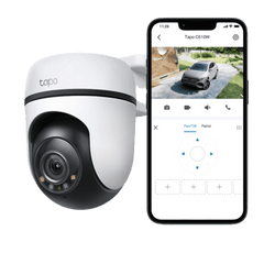 Cámara de Seguridad PTZ Exterior Wi-Fi / 2K 3 Megapixel (2304×1296) / 360° Panorámica Horizontal + 130° Vertical / Seguimiento Inteligente de Movimiento / Visión Nocturna a Color / IP65 / Compatible Alexa y Google Home