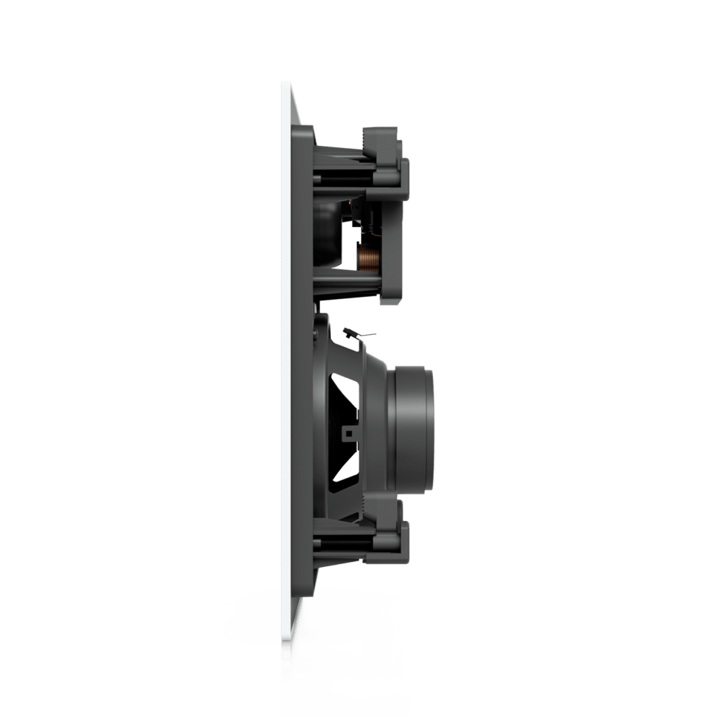 UniFi In-Wall Speaker Altavoz Empotrable de Pared / Woofer 6.5" 130W / Tweeter 1" Pivote ±15° / 8 Ohms / Cobertura Simétrica Axial de 90° / NDAA Compliant